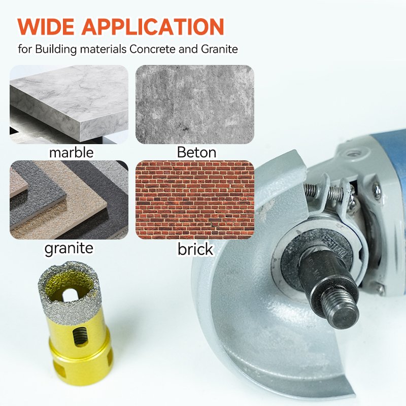 Diamond 6-60mm Grit Bit Diamond Core Bit Kit with OEM for Granite Ceramic Glass Stone Marble