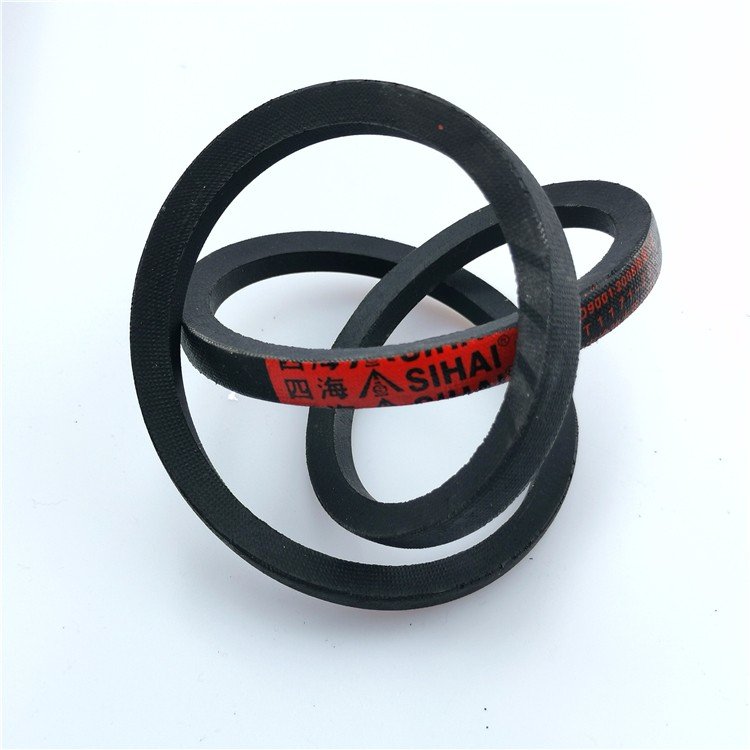 China Customized B Type Wedge Wrapped Three Flat Industrial Rubber Transmission Belts For Machine Belt