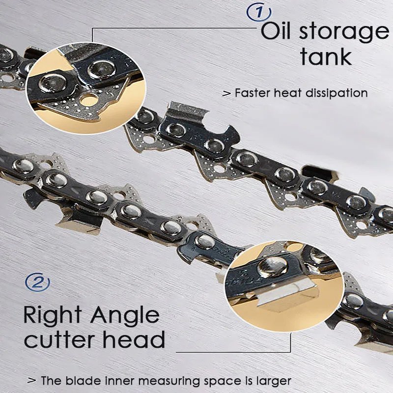 12/16/18/20/22 Inch High Quality Garden Power Tools Gasoline Chainsaw Chain Oil Chainsaw Saw Blade Parts