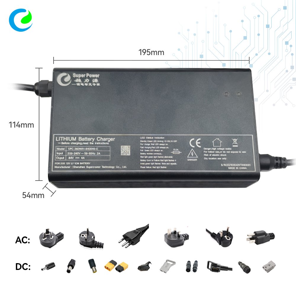 Superpower Smart 60V 36V 10Ah E Electric Bike Accessories Li Ion Fast Dc Battery Charger For Electric Bike 58.8V