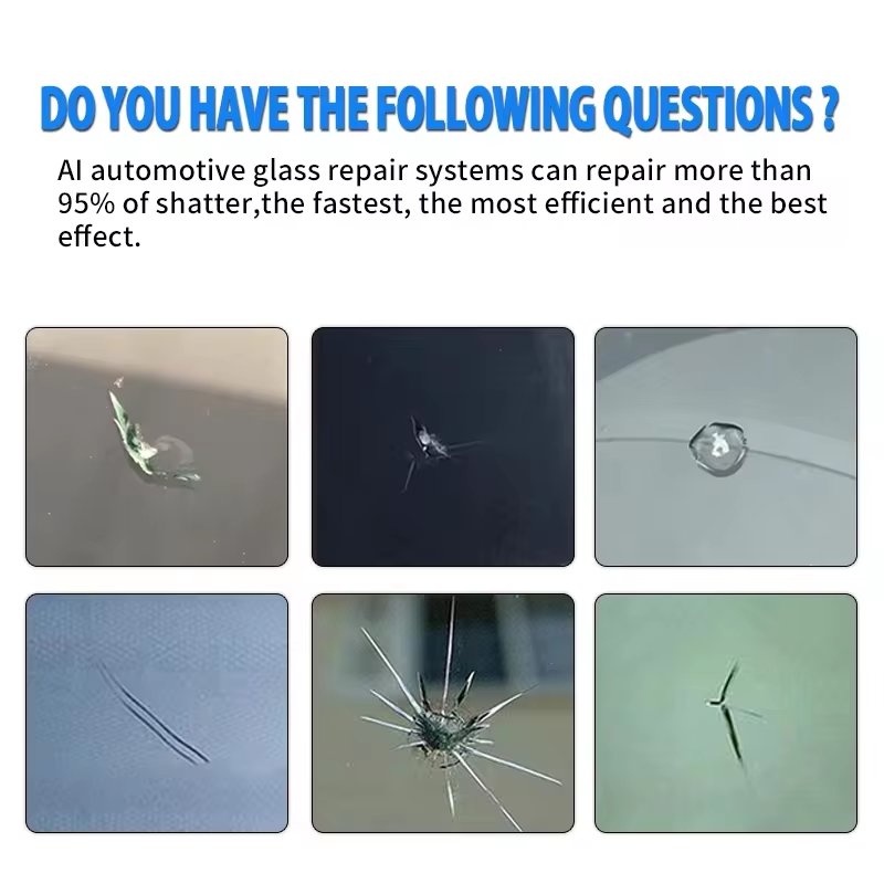 Super PDR Car Long Cracked Windshield Repair No Drilling Smart Glass Repair Equipment