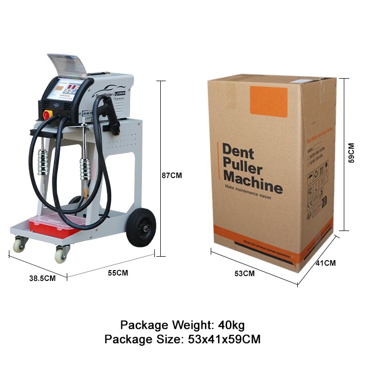 FUNISI F90ES Spot Welder Machine with Dent Puller Essential for Car Body Repair Equipment