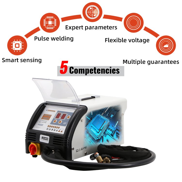 FUNISI F90ES Spot Welder Machine with Dent Puller Essential for Car Body Repair Equipment
