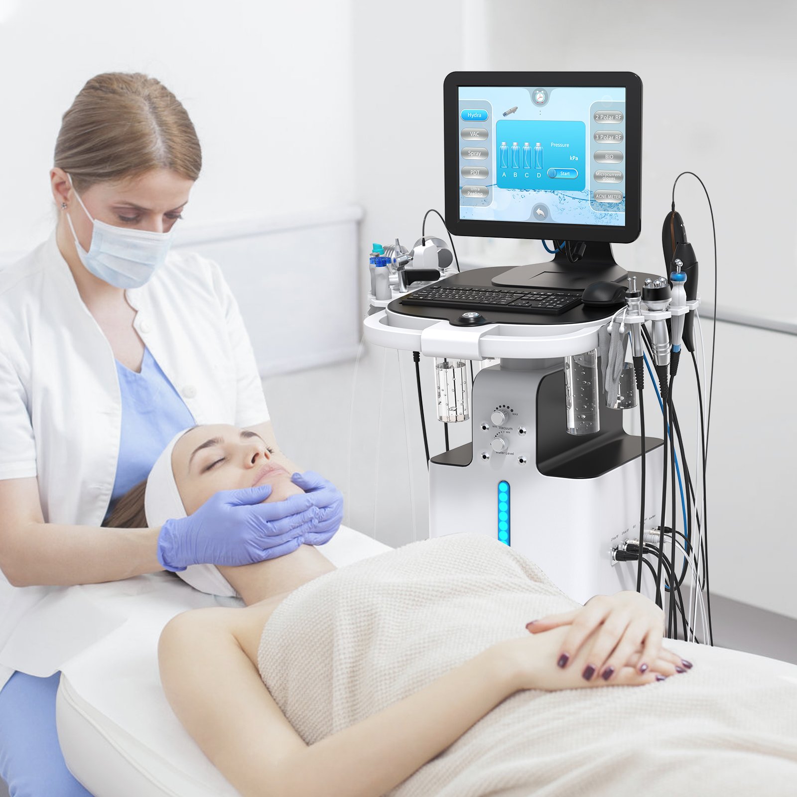 2024 Professional Silkpeel SPA Hydra Oxygen Hydrofacials Diamond Dermabrasion Hydralift Hydras Facials Machine