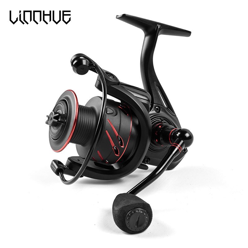 LINNHUE Fishing reel GS2000-7000 Full Metal Spool Spinning Reel 5.0:1 Max Drag 10Kg Power Smooth Sea Carp reel fishing