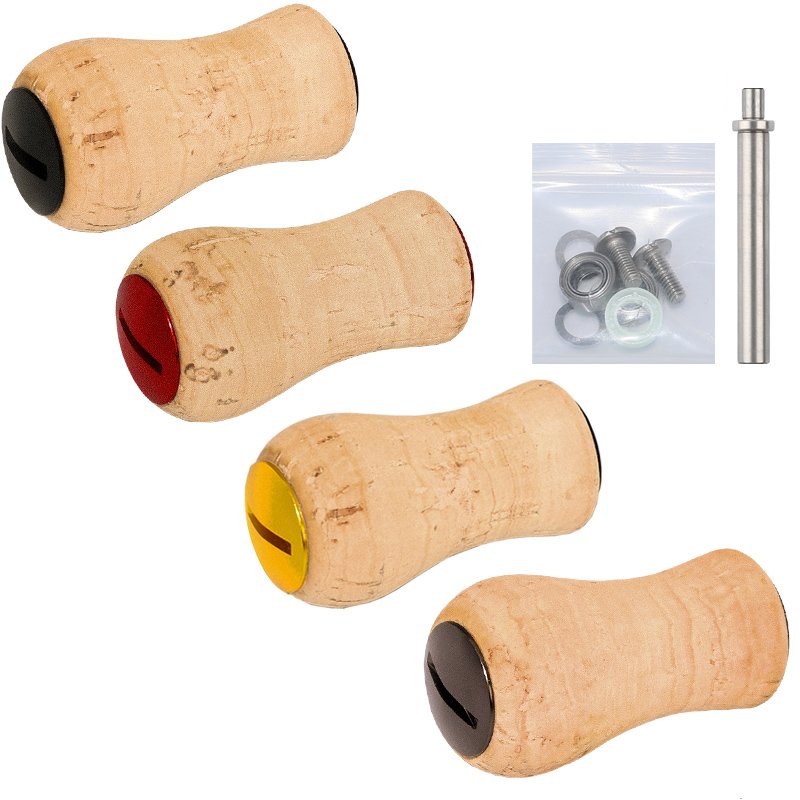 Fishing Reel Handle Knob Diy Wood Cork Handle Knobs Replacement Parts For Baitcast/daiwa/spinning Fishing Tackle Accessor