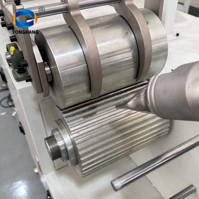 Manufacturers timing belt coating machine with PU timing belt affix pu rubber felt sponge Super Grip coated