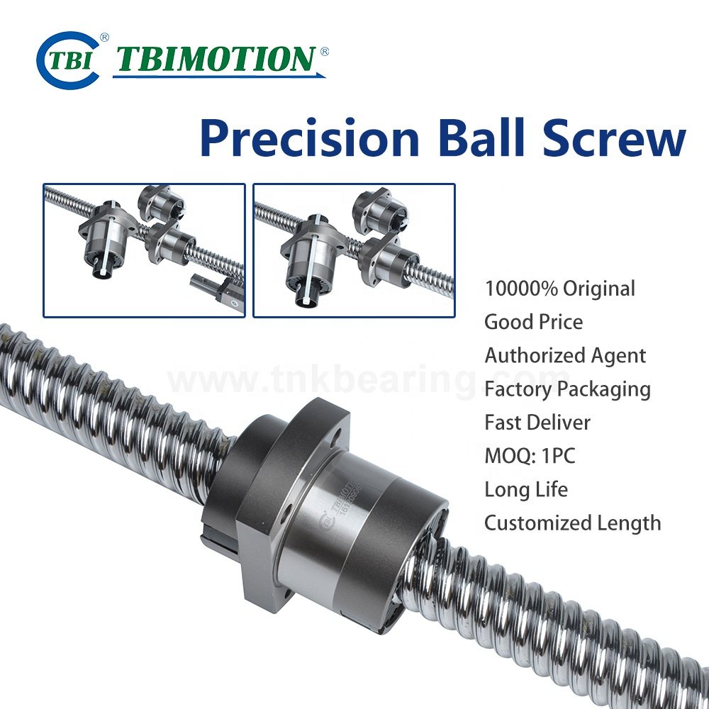 Original New TBI SFY SFY1616 SFY2020 SFY2525 SFY3232 SFY4040 SFY5050 C7 C5 End Machined Ballscrew Rod Ballscrews CNC Ball Screw