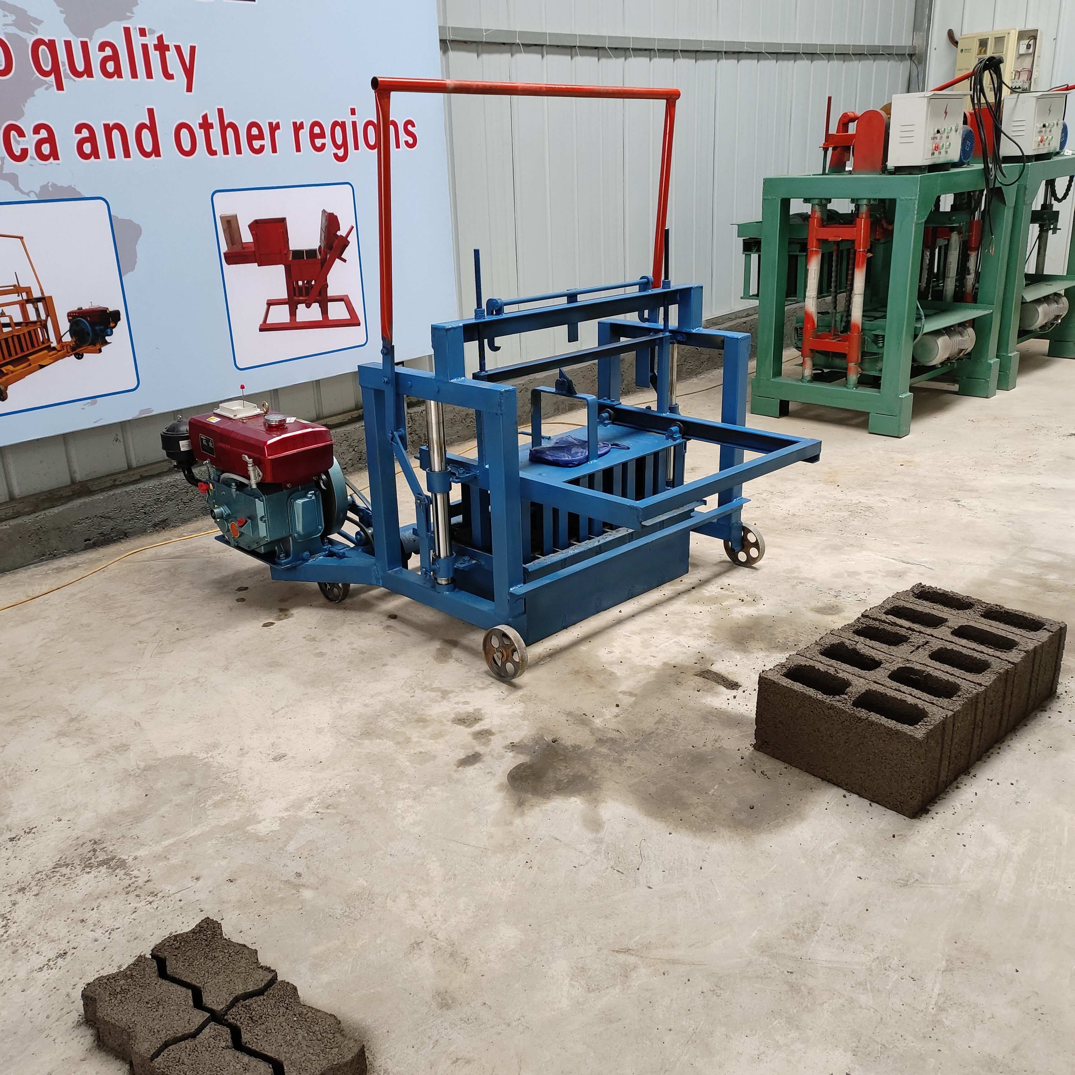 Block Machine Making Fully Automatic Hydraulic Concrete Brick Making Machine Production Line Hot in Africa