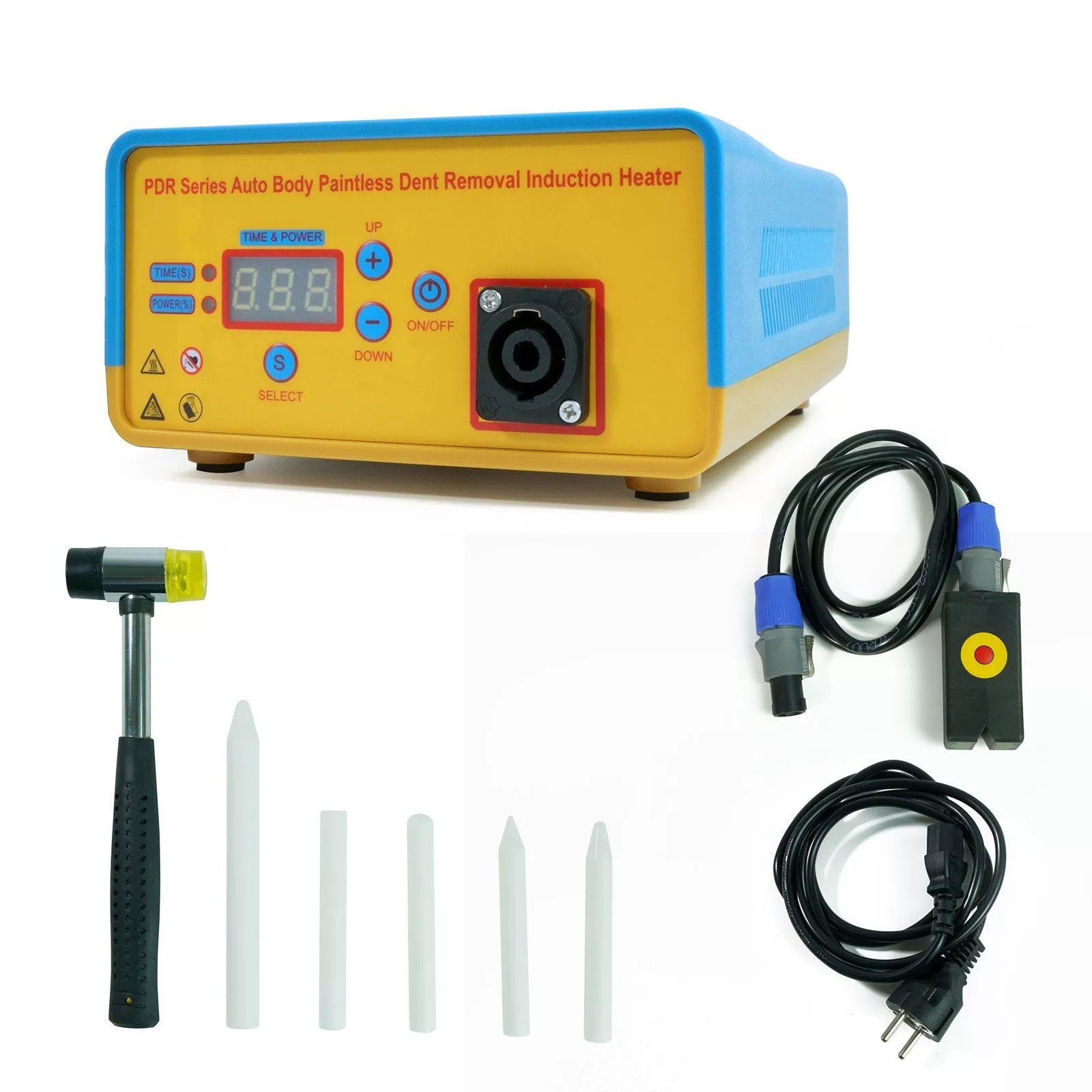 Auto Body Hail Dent Removal Induction Heating Equipment 110V/220V Portable Automobile Metal Plate Repairing