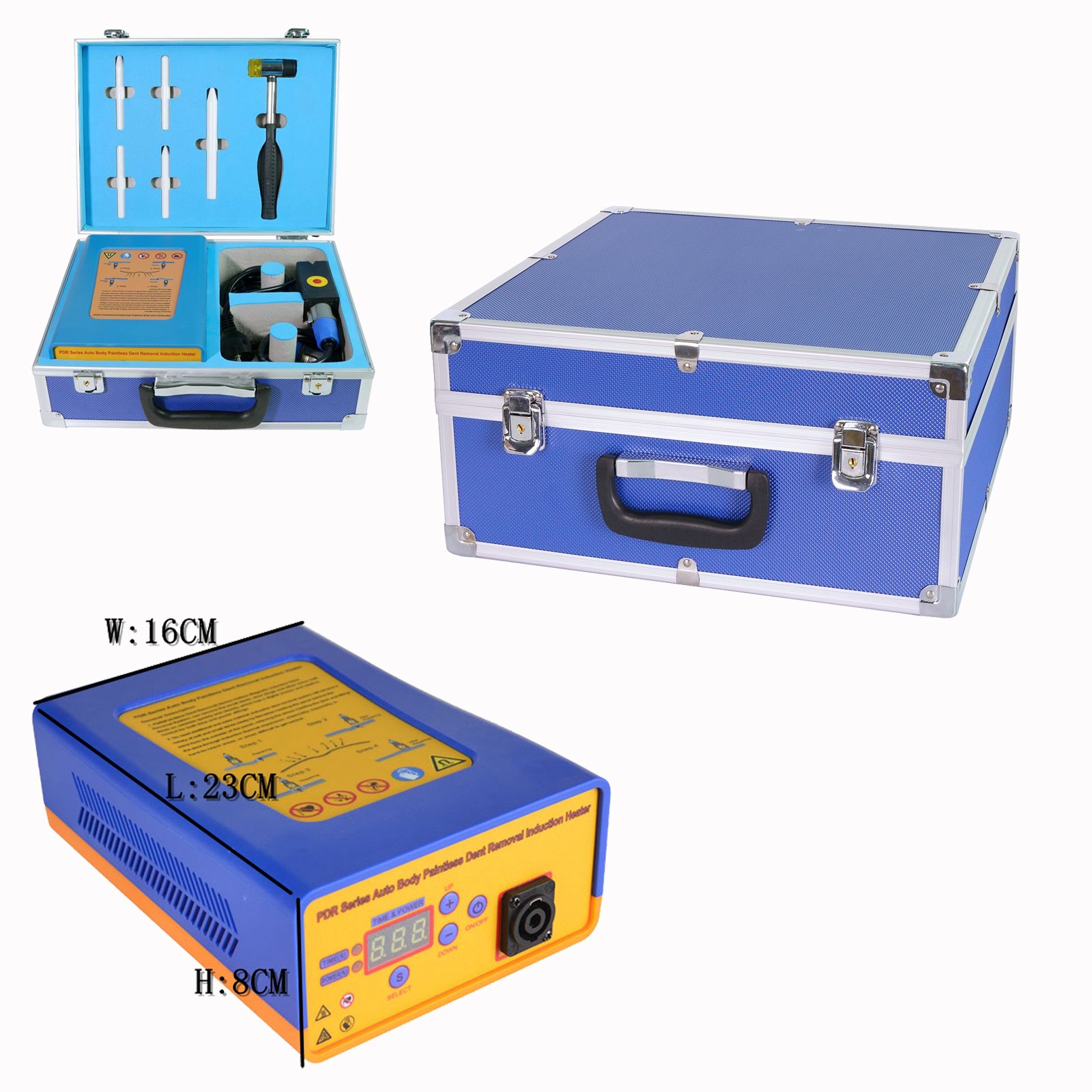 Auto Body Hail Dent Removal Induction Heating Equipment 110V/220V Portable Automobile Metal Plate Repairing