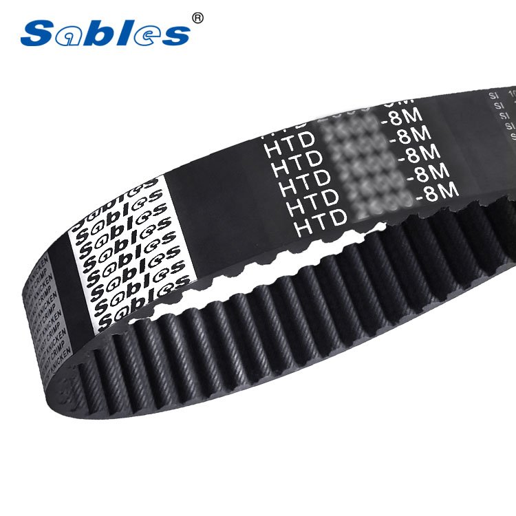 Sables HTD 8M 512 black rubber circle-arc tooth Industrial Timing Belt Manufacturer