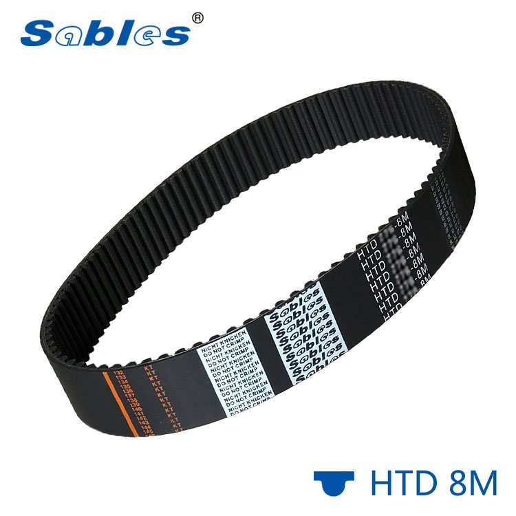 Sables HTD 8M 512 black rubber circle-arc tooth Industrial Timing Belt Manufacturer