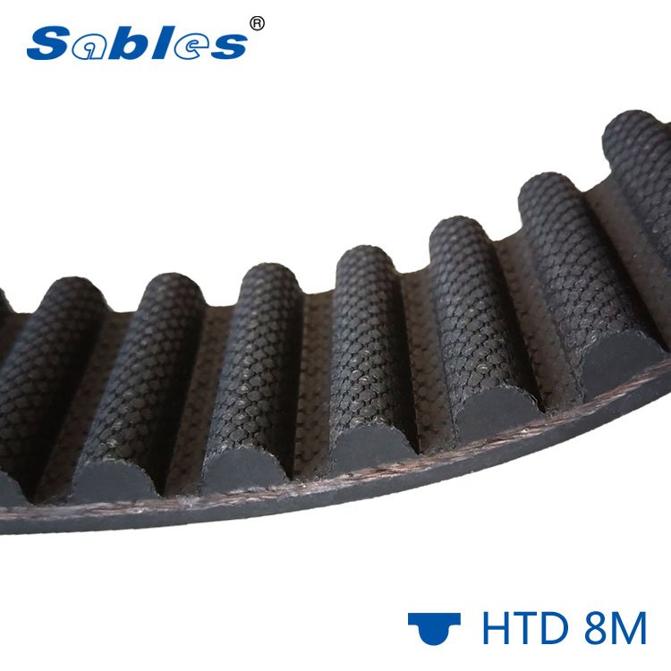 Sables HTD 8M 512 black rubber circle-arc tooth Industrial Timing Belt Manufacturer