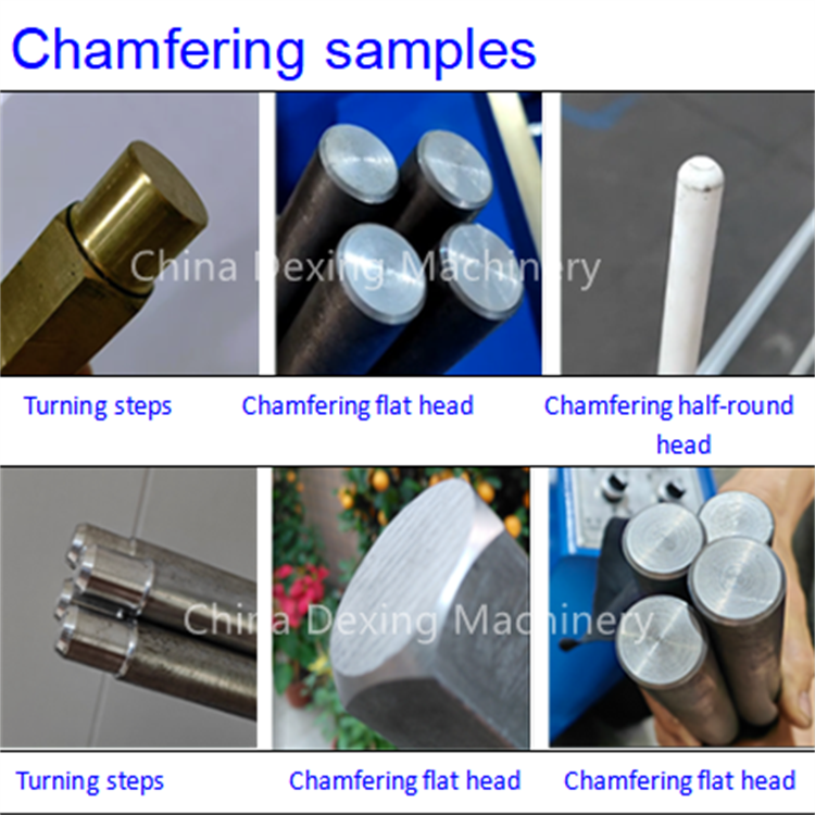China manufacturer low price automatic double head bar end full automatic double head chamfering machine