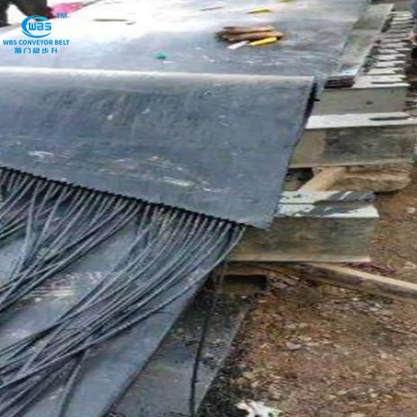 Steel cord conveyor belt ST belt with steel cord high tensile strength heavy load long distance for mine coal power plant.=