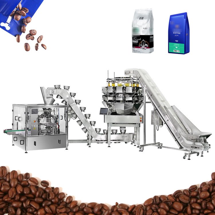Automatic High Speed Zipper Bag Premade Doypack Gummy Bear Candy Counting Filling Packing Packaging Machine