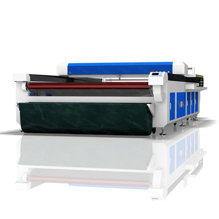 New design LM-1625 130w linen cloth Co2 fabric laser cutting machine with good cutting effect