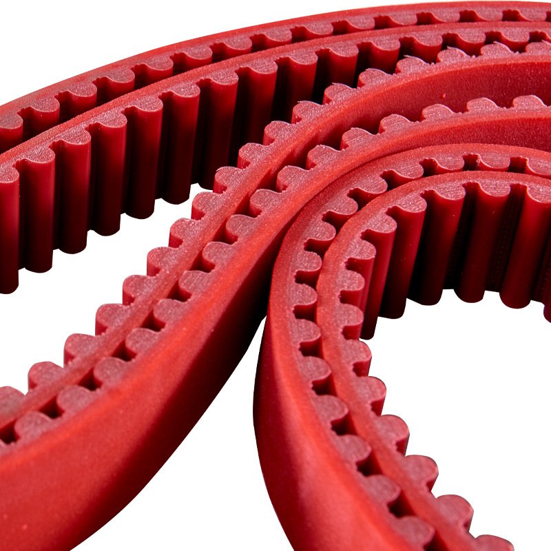 Gate Belts Special Processing Pu Industrial Transmission HTD Timing Belt HTD14M Htd5m Pu Timing Belt With Red Rubber/APL Coating