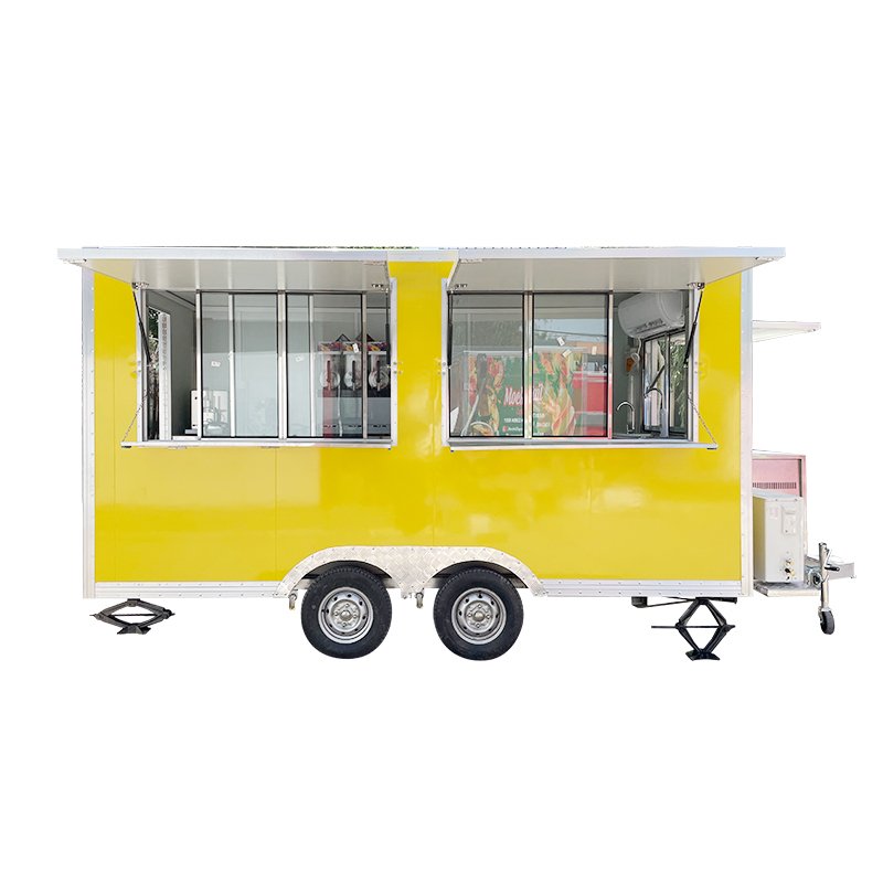 Cheap Price Solar Power Street Beach Food Trailer Coffee Cart Bike Donut Fryer Food Cart Mobile Food Van Trailer for Sale