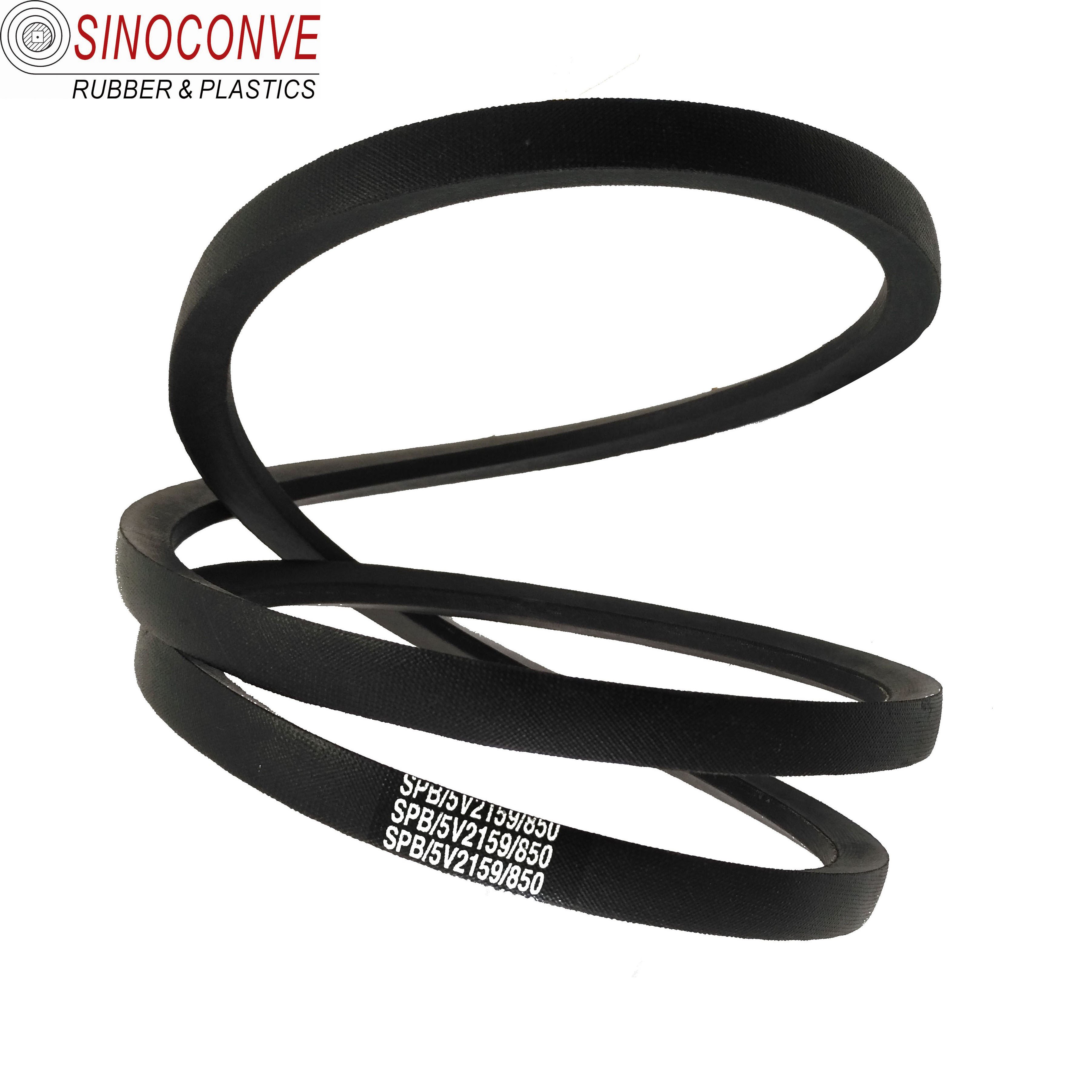 Rubber wrapped V belt standard sizes chart china