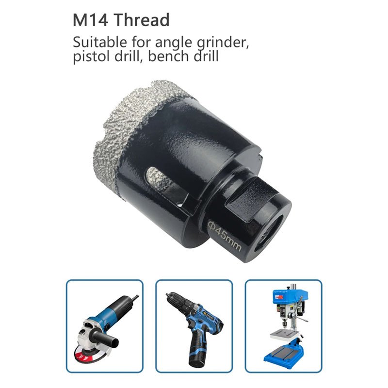 Hot Sale 55-68mm Dia M14 Thread Diamond Drill Bit for Angle Grinder Premium Product Type