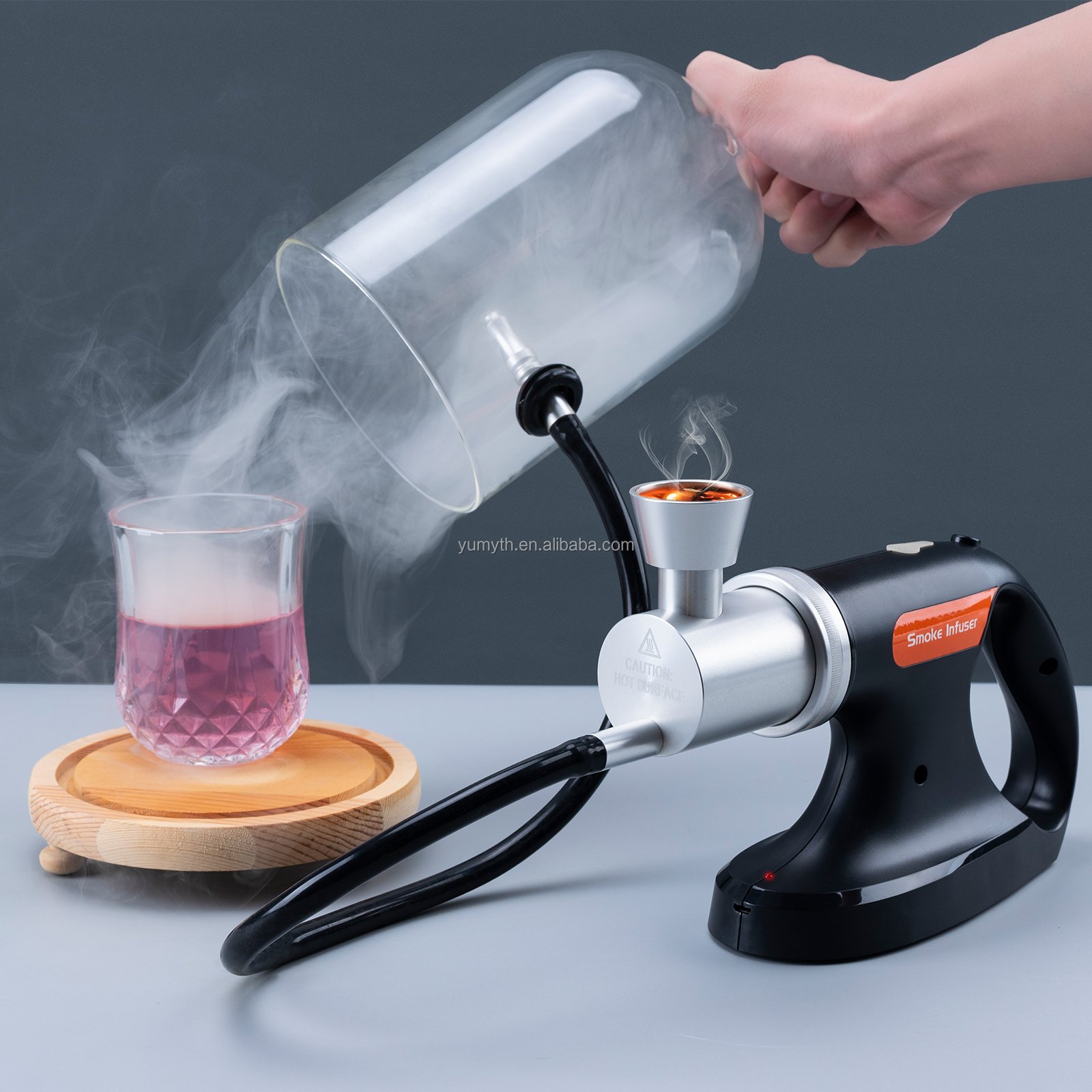 hot selling meat BBQ smoker gun for smoking food cheap bar accessory cocktail smoke infuser kit
