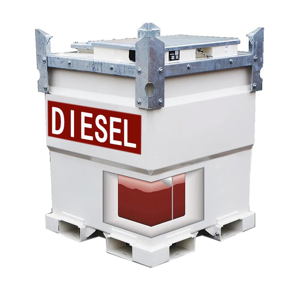 Self-Bunded 1000L-10000L Mobile Fuel Storage Tank Double Wall Container Gasoline Diesel Oil Portable Chemical Storage Equipment