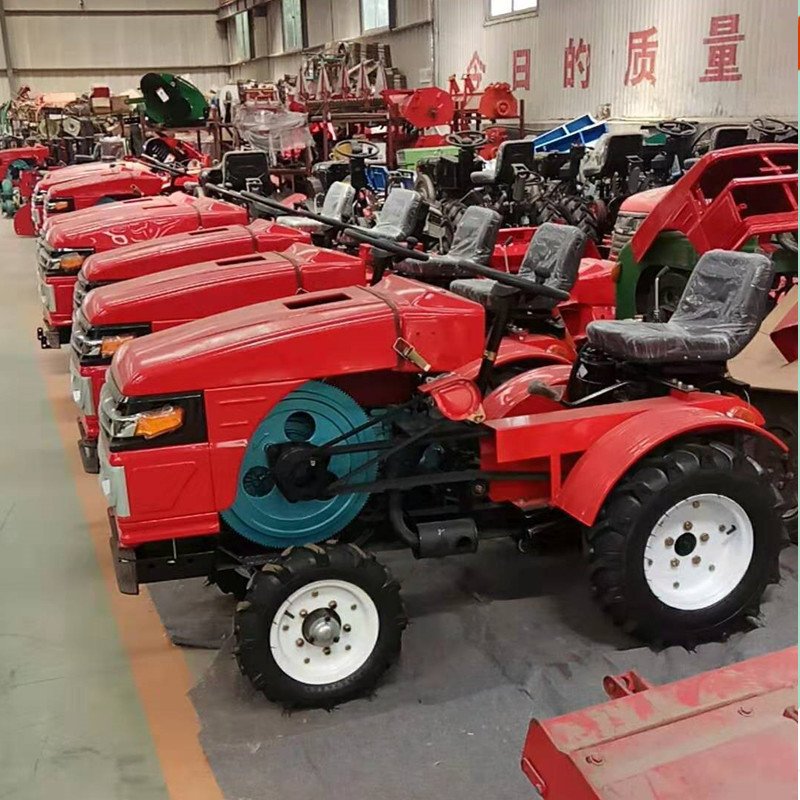 15hp mini four wheel farm tractor with belt transmission agricultural mini tiller 20hp with multi-function for sale
