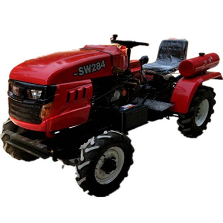 15hp mini four wheel farm tractor with belt transmission agricultural mini tiller 20hp with multi-function for sale