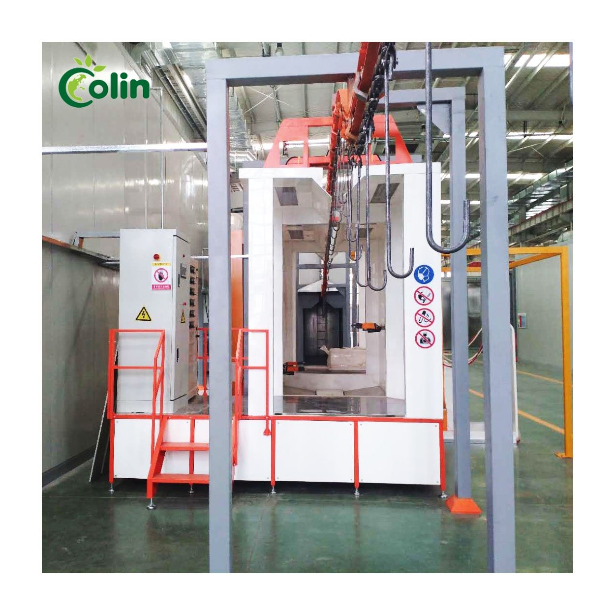 Full Automatic Electrostatic Powder Coating Line for Spray Paint Aluminium Profile Customized Auto Powder Coating Plant