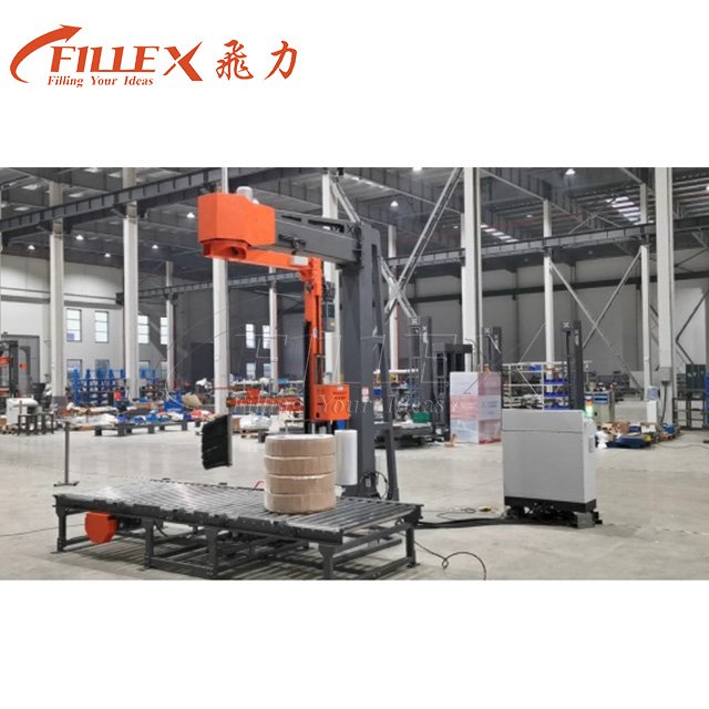 ElectricFood Beverage Large Pallet Wrapping Packaging Machine Chemical Wrapping Film Packaging Equipment for Filling Line
