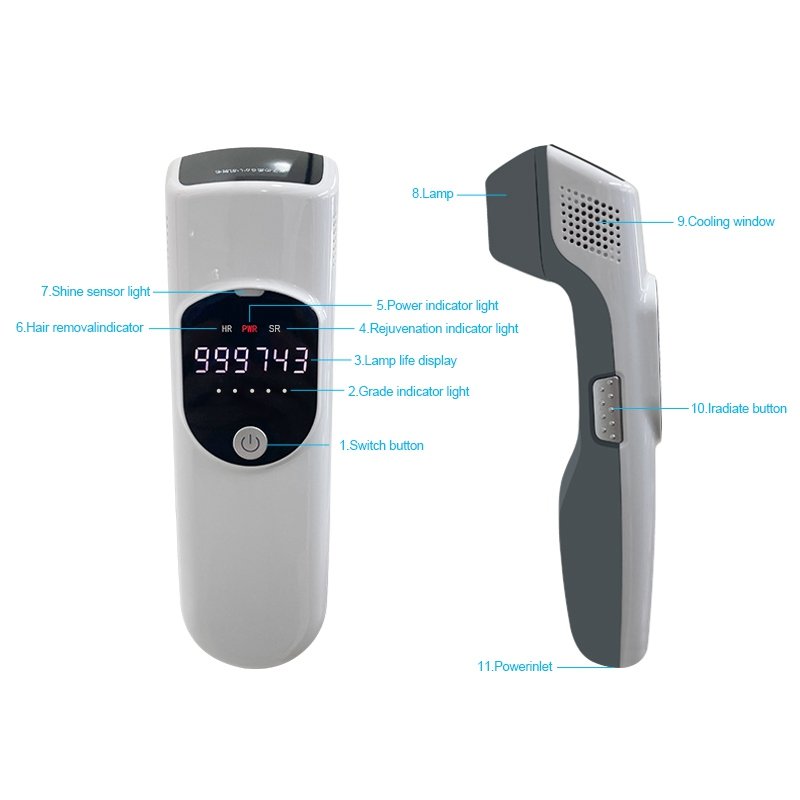 OEM ODM Custom Manufacturer Skin Rejuvenation Device Acne Skin Hair Remover Personal Care Women Beauty Device Beauty Equipment
