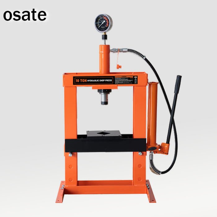 OSATE Vehicle Equipment 10 Ton Hydraulic Shop Press With Hand Pump