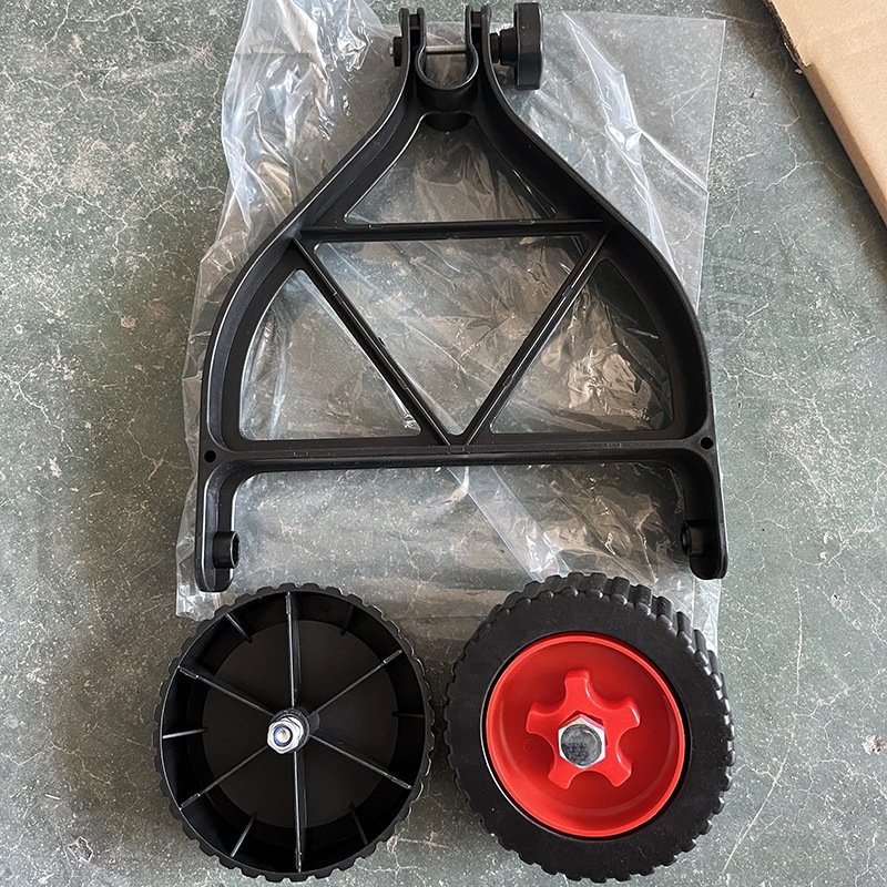 Lawn mower training wheels garden weeding home backpack sidemounted lithium battery weeder handheld portable support frame wheel
