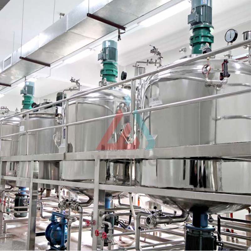 200-500L Hand Wash Homogenizing Shampoo Liquid Detergent Mixer Mixing Machine