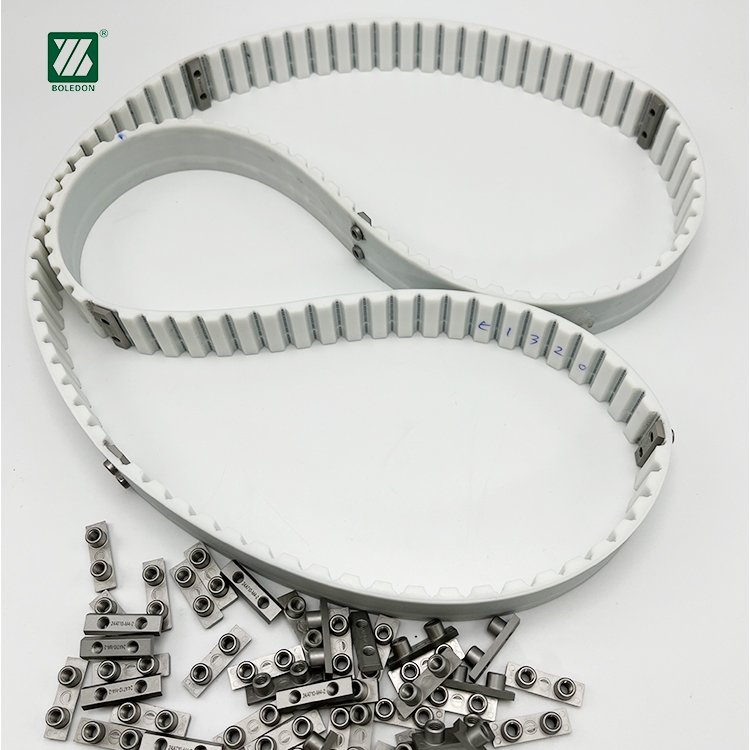 Wholesale Polyurethane Timing Belt Single Side Tooth Pu Transmission Belt With Metal False Tooth