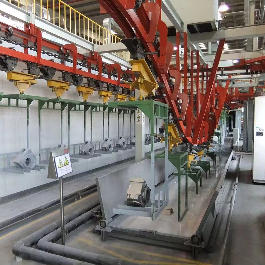 Hanging Small Garment Overhead Conveyor Dry Cleaning Conveyor Systems Electric Garment Conveyor