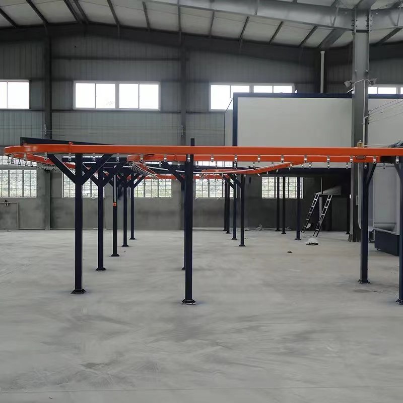 Hanging Small Garment Overhead Conveyor Dry Cleaning Conveyor Systems Electric Garment Conveyor