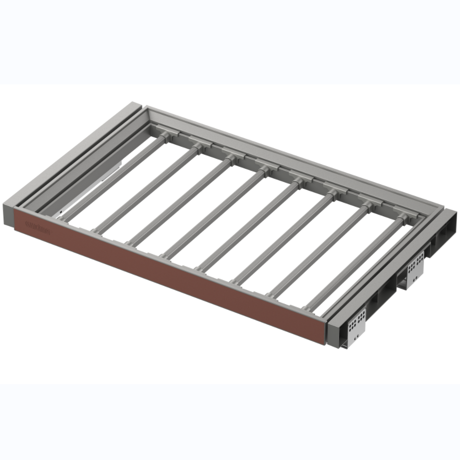 Wardrobe Leather Logo customized available pants rack movable rod pull out trouser pants hanger organizer