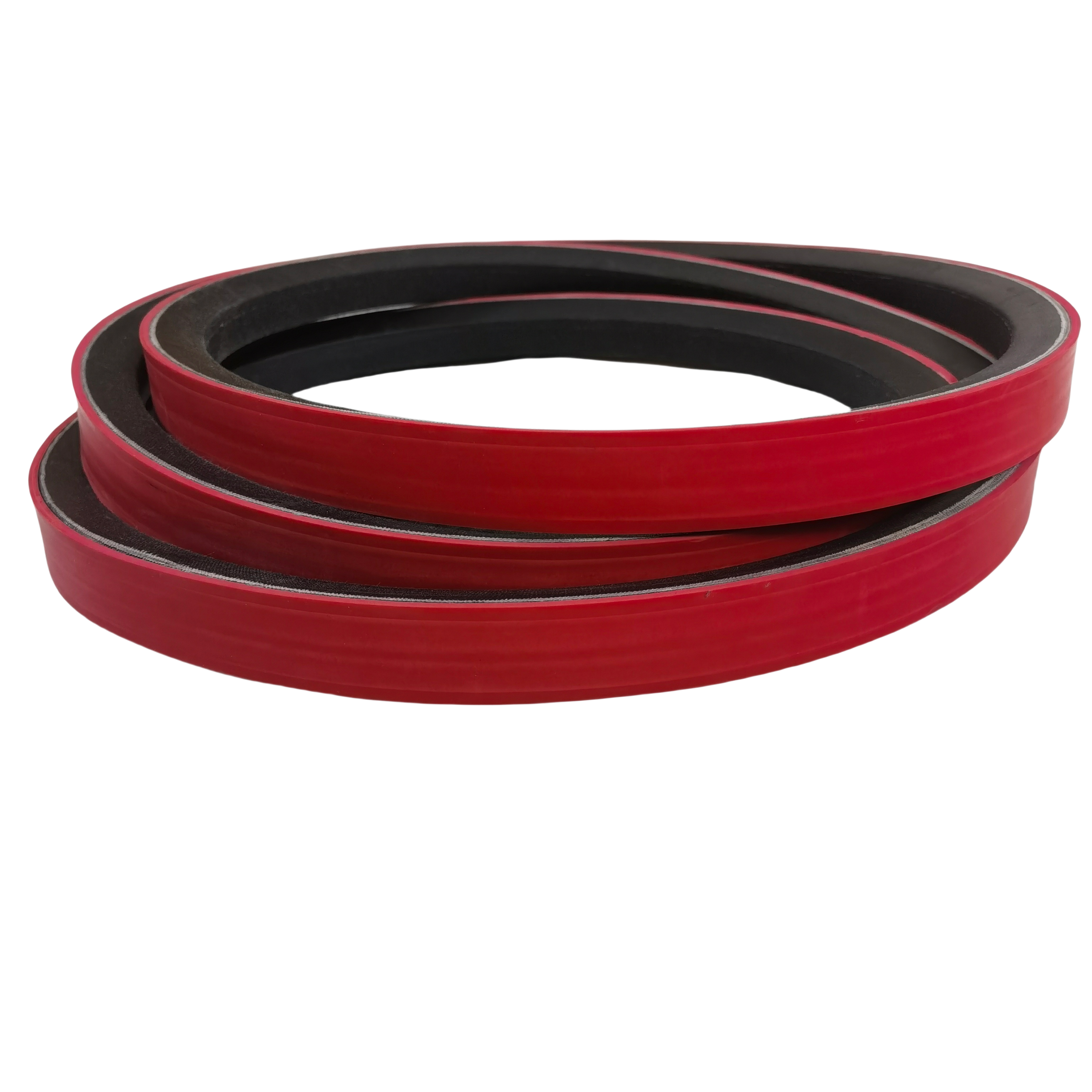 Red Rubber Coating V-Belt Customizable OEM Transmission Belts