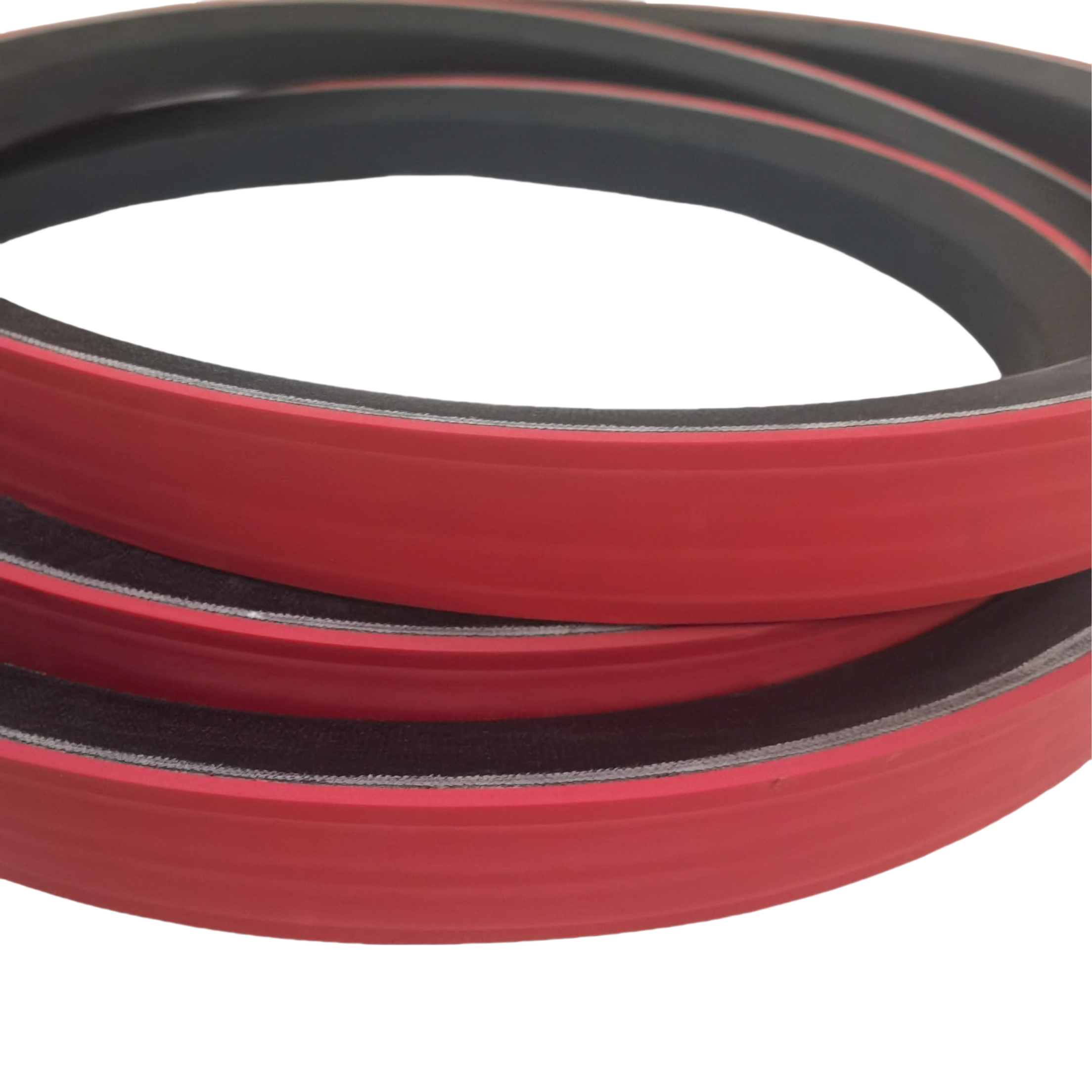 Red Rubber Coating V-Belt Customizable OEM Transmission Belts