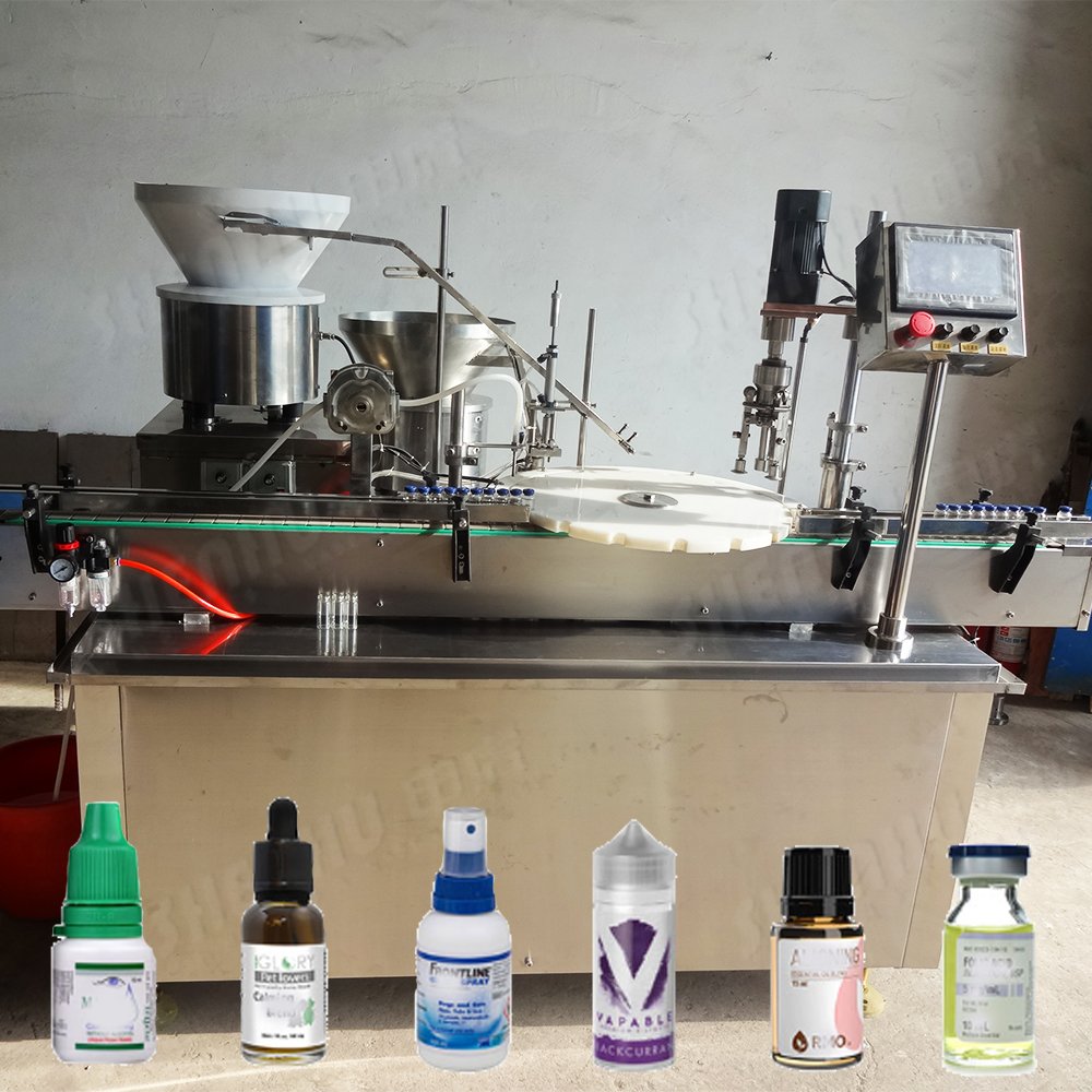 Non Standard Liquid Filling Production Line Pack Equipment Vials Small Bottles Filling and Capping Machine