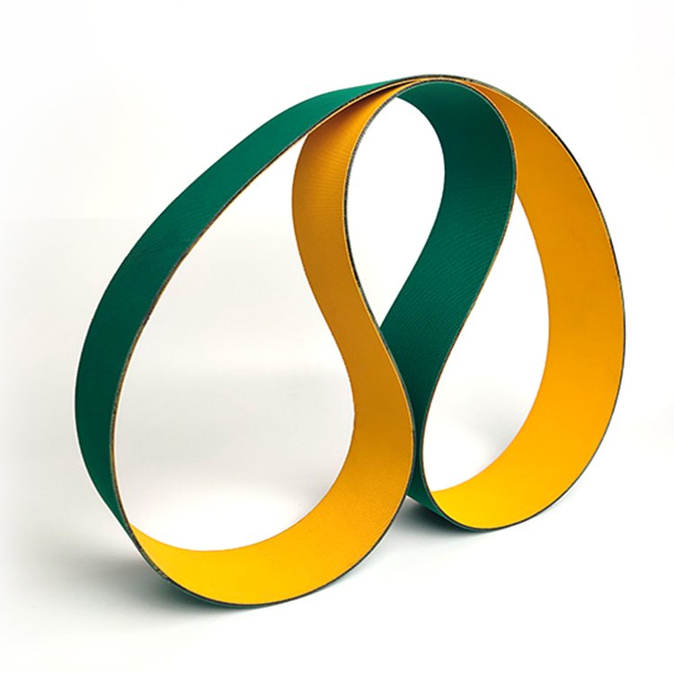 Yellow And Green Nylon Flat Belt Wear Resistant Transmission Belt High-Speed Industry Belt