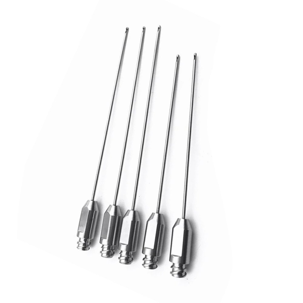 Fixed Handle Liposuction Cannula Set of 10 pieces , Plastic Surgery Fat Removal Instruments Custom Logo Liposuction Cannula Set