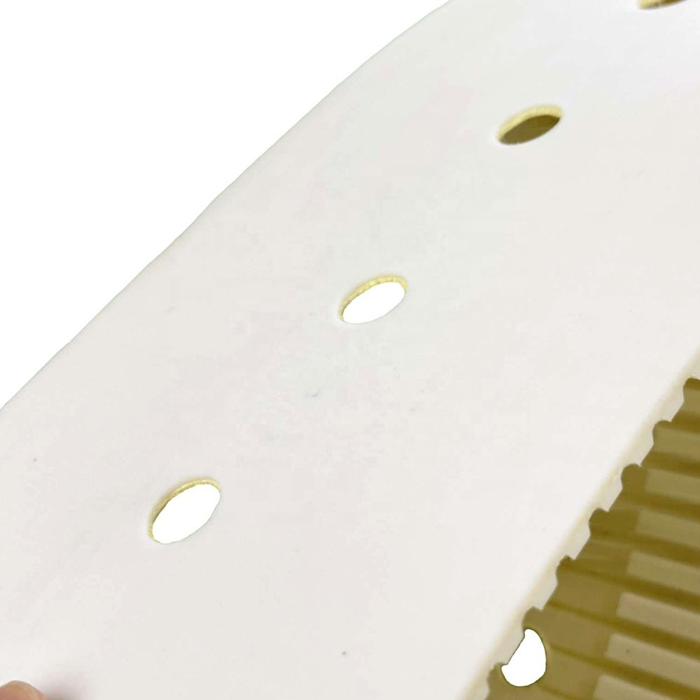 Jinxi factory pu transmission belt with kevlar-cord pu endless timing belt with drilling hole