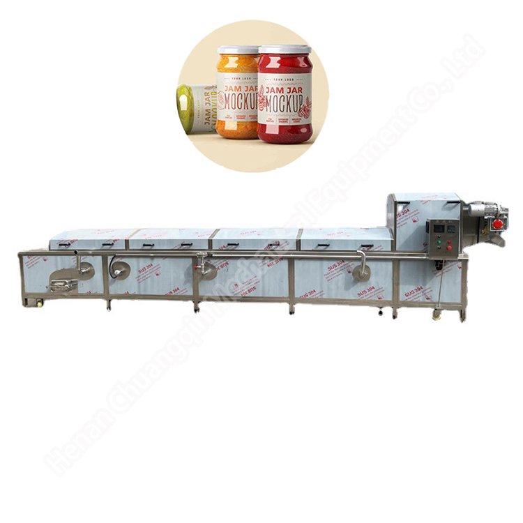 Small Tunnel Pasteurizing Machine Full Automatic Complete Pasteurization Line Soft Pack Pasteurizer Mushrooms