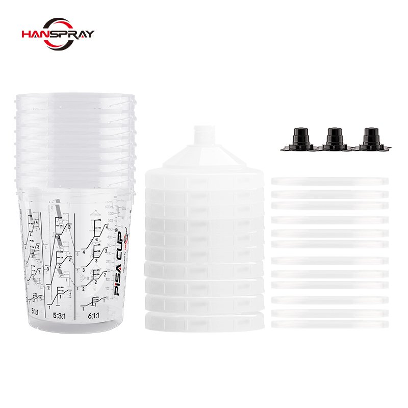 Disposable Spray Paint Gun with Paint Pisa Cup for Auto Bodyshop Equipment Body Repair