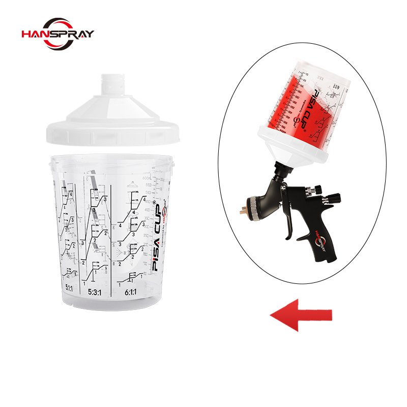 Disposable Spray Paint Gun with Paint Pisa Cup for Auto Bodyshop Equipment Body Repair