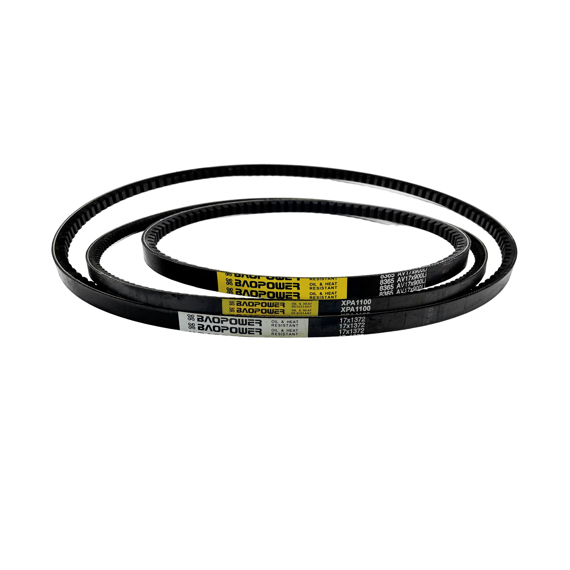 Power Transmission Rubber Triangle Belt Industrial Transmission Teeth Auto Cogged Rubber V-Belts